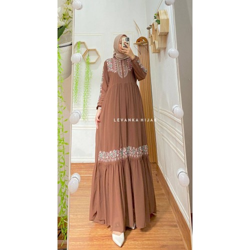 Reyna-003 Gamis Cerutty Babydoll Bordir